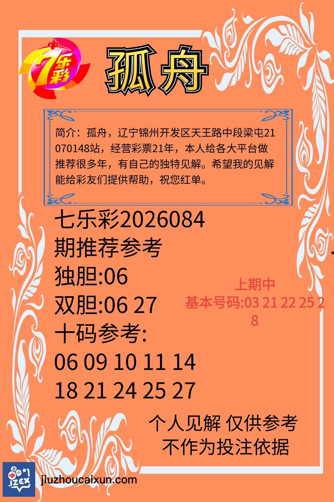 2026.07.24 七乐彩—实时更新
