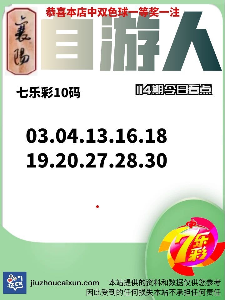 2026.10.05 七乐彩—实时更新